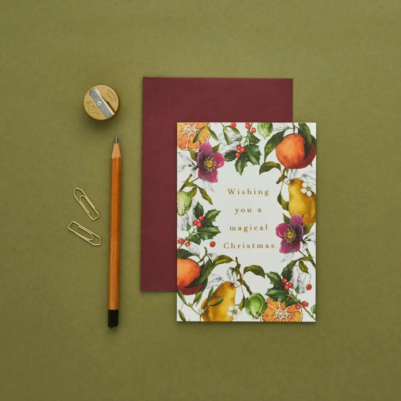 Wishing You a Magical Christmas - 'Winter Decadence' Card