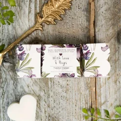 'With Love & Hugs' Mulberry Mini Moments Boxed Trio of Heart Soaps