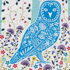 Woodland Owl Cotton Tea Towel