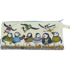 Woolly Puffins Long Project Bag