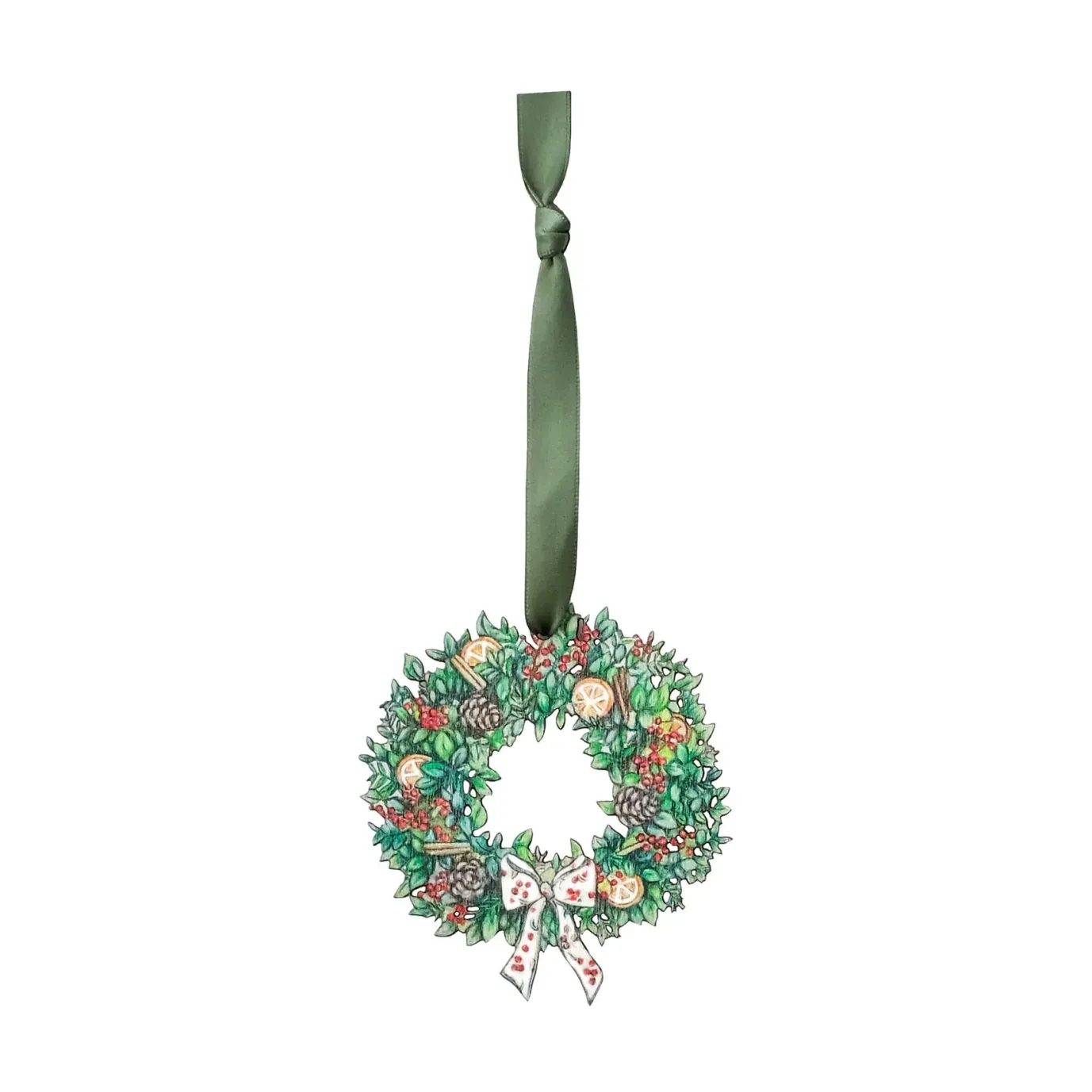 Wreath Wooden Christmas Decoration