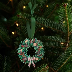 Wreath Wooden Christmas Decoration