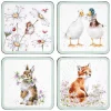 Wrendale Designs Wildflowers Set of 4 Coasters