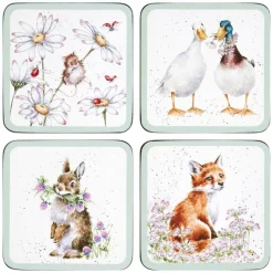 Wrendale Designs Wildflowers Set of 4 Coasters