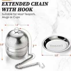 Yaossi Loose Leaf Stainless Steel Tea Infuser Ball