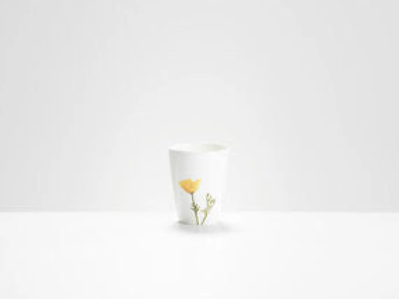 Yellow Poppy Beaker