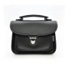 Zatchels Handmade Leather Luna Black Small Handbag
