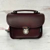 Zatchels Handmade Leather Luna Marsala Red Small Handbag