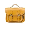 Zatchels Handmade Leather Micro Satchel - Yellow Ochre