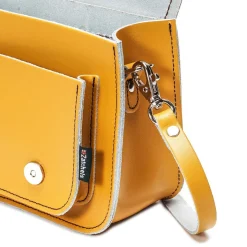 Zatchels Handmade Leather Micro Satchel - Yellow Ochre