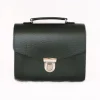 Zatchels Handmade Leather Sugarcube Grande Executive British Racing Green Handbag