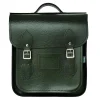 Zatchels Handmade Leather City Backpack Plus - British Racing Green