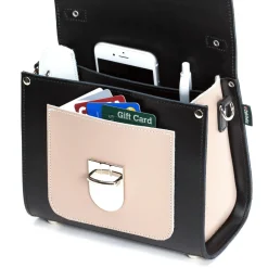 Zatchels Handmade Leather Sugarcube Plus - Cafe Noir