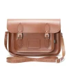 Zatchels Handmade Leather Classic Satchel - Chestnut