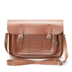 Zatchels Handmade Leather Classic Satchel - Chestnut