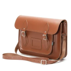 Zatchels Handmade Leather Classic Satchel - Chestnut