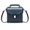 Zatchels Handmade Leather Sugarcube Plus Handbag - Navy