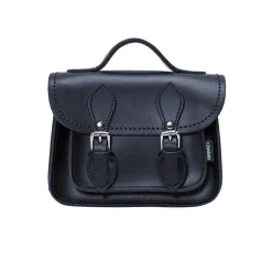 Zatchels Handmade Leather Micro Satchel - Navy