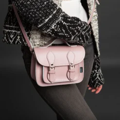 Zatchels Handmade Leather Micro Satchel - Navy