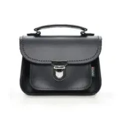 Zatchels Handmade Leather Luna Navy Small Handbag