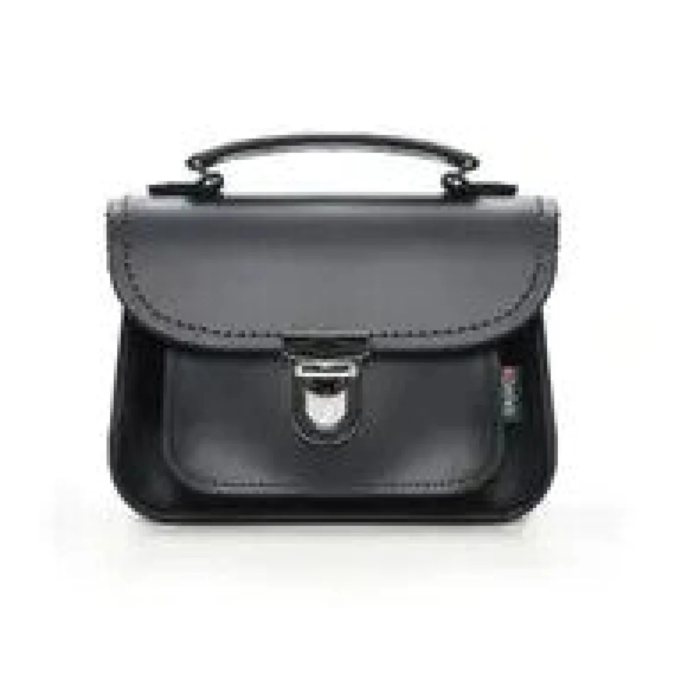 Zatchels Handmade Leather Luna Navy Small Handbag