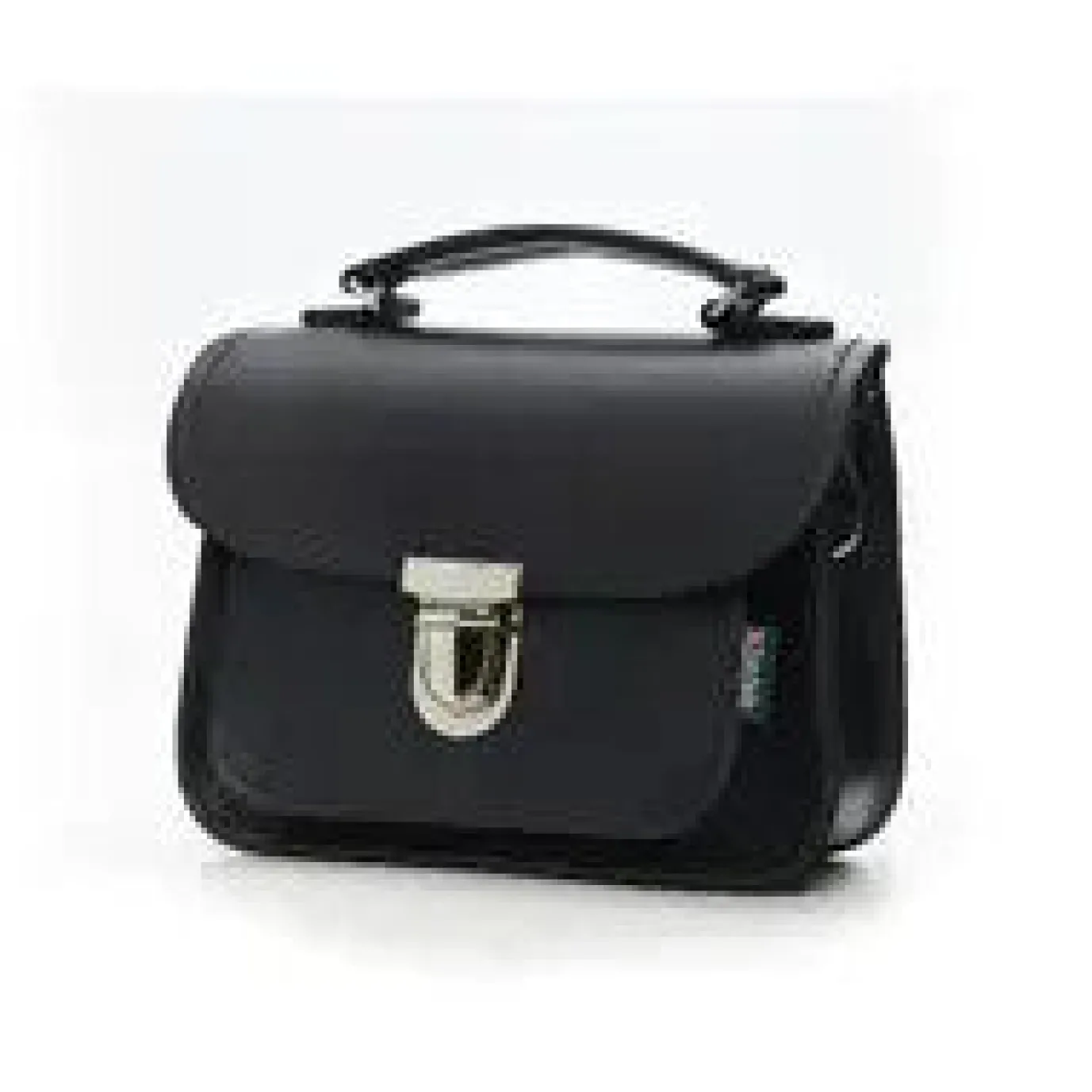 Zatchels Handmade Leather Luna Navy Small Handbag