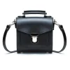Zatchels Handmade Leather Sugarcube Plus Handbag - Black
