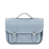 Zatchels Handmade Leather Midi Satchel - Lilac Grey