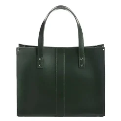 Zatchels Handmade Leather Shopper - Ivy Green