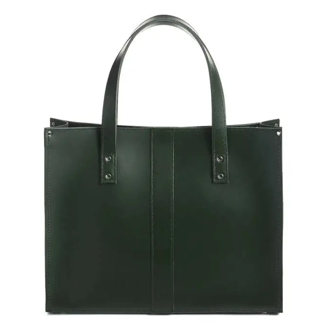 Zatchels Handmade Leather Shopper - Ivy Green