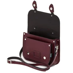 Zatchels Handmade Leather Midi Satchel - Marsala Red